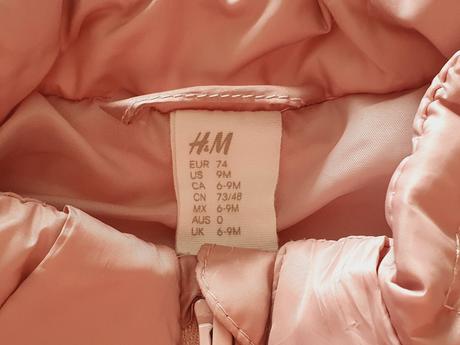 Prešívaná bunda hm, h&m,74
