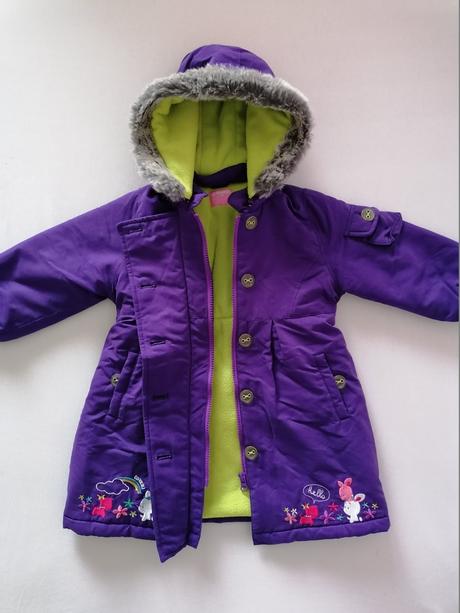 Zimna predlzena bunda fialova, 98