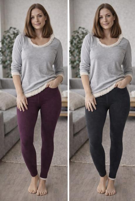 Set kožušinkových legin, l / m / s / xs