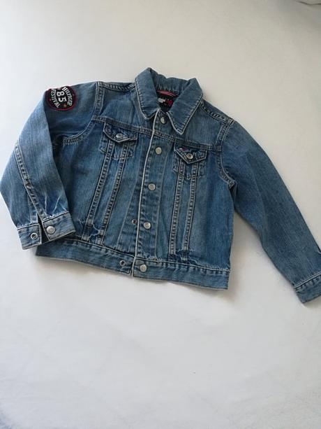 Tommy hilfiger riflova bunda, vel. 110, super stav, tommy hilfiger,110