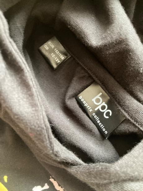 Tričko s kapucňou nové 152/158, bonprix,152