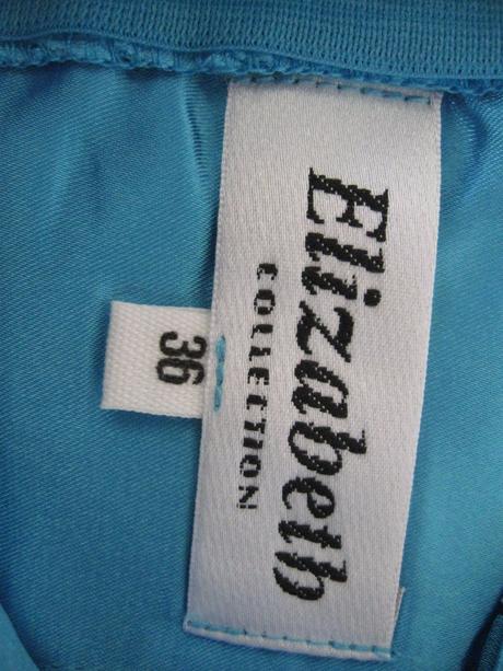 Slávnostné modro-tyrkysové šaty, 36, 36