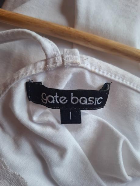 Elegantné biele tielko s čipkou, gate,l