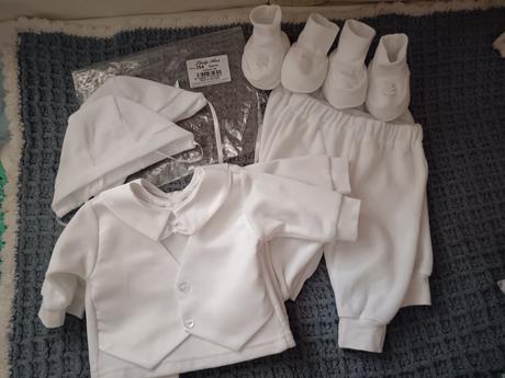 Oblečenie na krstiny pre dvojičky, 56