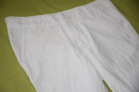 Nadherne len 1xoblecene bavlenne zn.capri nohavice, original marines,110