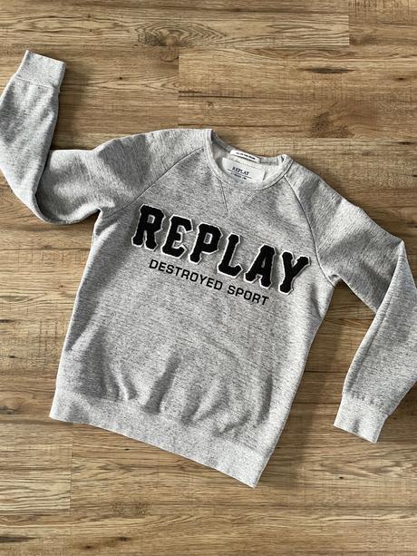 Mikina s nápisom, replay,s