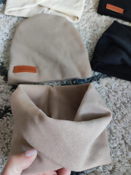 Bavlnený dvojvrstvový set čiapka a nákrčník, 74 - 104