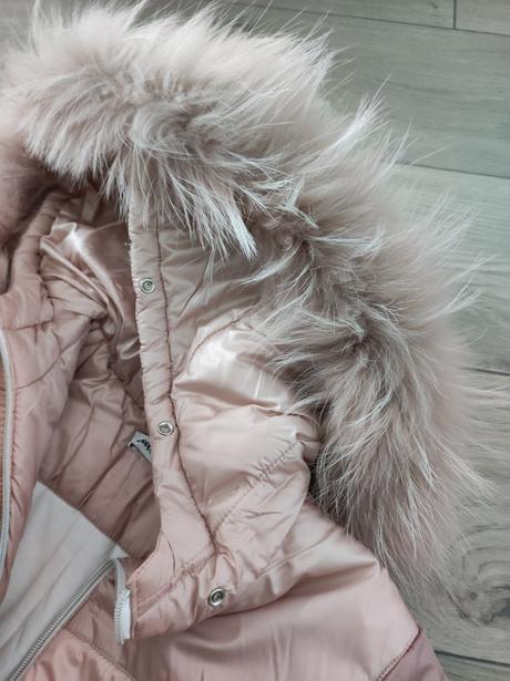 Zimná bunda s prírodnou kožušinou, 110