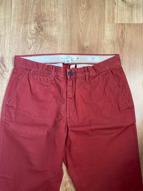 Červene nohavice, h&m,32
