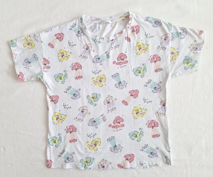 Tričko biele s pudlíkmi, reserved,158