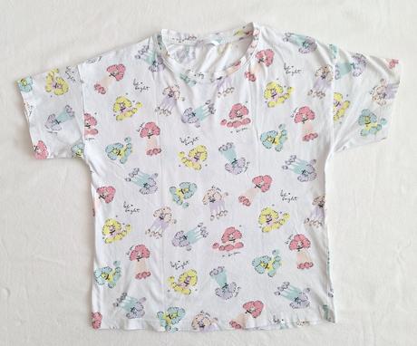 Tričko biele s pudlíkmi, reserved,158