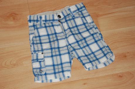 Kárované šortky, h&m,86
