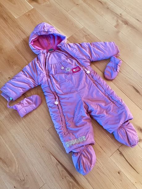 Ružová zimná kombinéza, coccodrillo,74