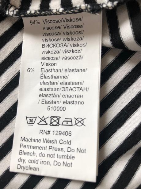 Rainbow čiernobiele tričko s golierikom, s