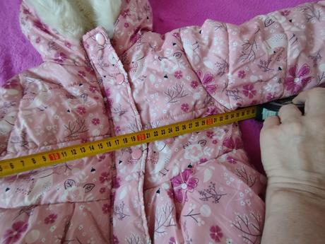 Teplá zimná predĺžená bundička, 98