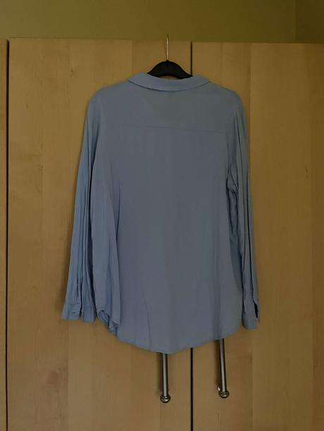 Bledomodrá dámska blúzka č.xl, h&m,xl