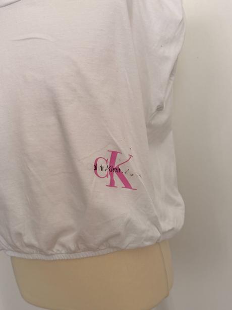 Calvin klein jeans dievčenský biely top, calvin klein,164