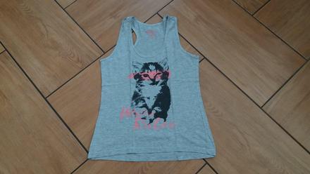 Tričko s mačkou top stav, 158