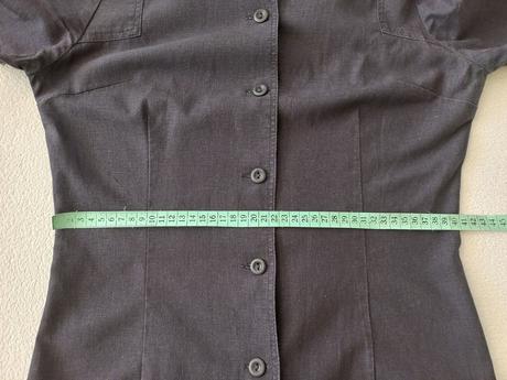 Ľanové košeľové šaty mirage, m