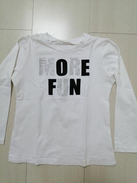 Tricko pre dievčatka, biele vel. 122, 122