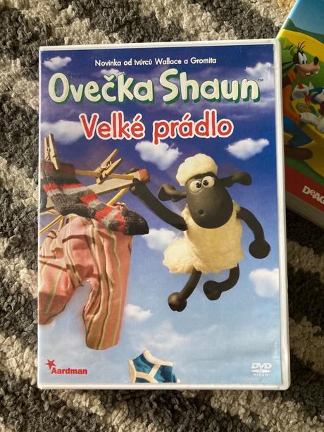 Dvd ovečka shaun velké prádlo, mickeyho klubík, 