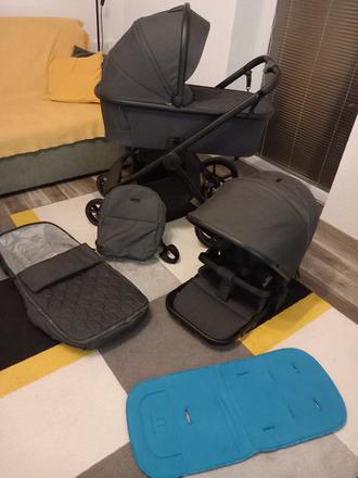 2 kombinácia kočíka venicci tinum edge - charcoal, venicci,venicci tinum