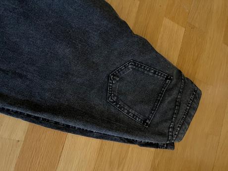 Elastické široké riflove nohavice, h&m,164