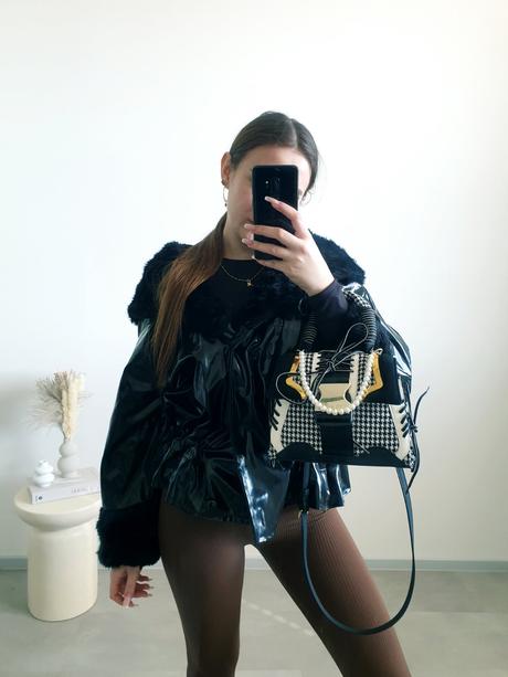 Extravagantná bunda s/m, s