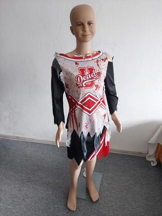 Zombie cheerleader karnevalový kostým veľ.146-152, 