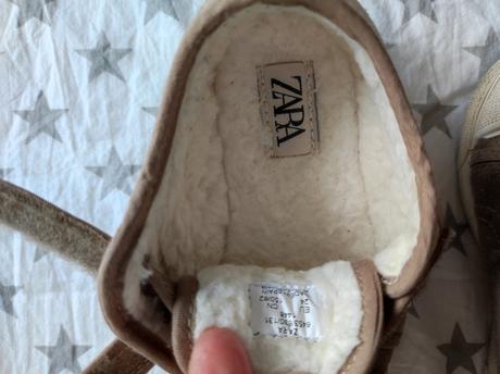 Kožené oteplene tenisky, zara,24