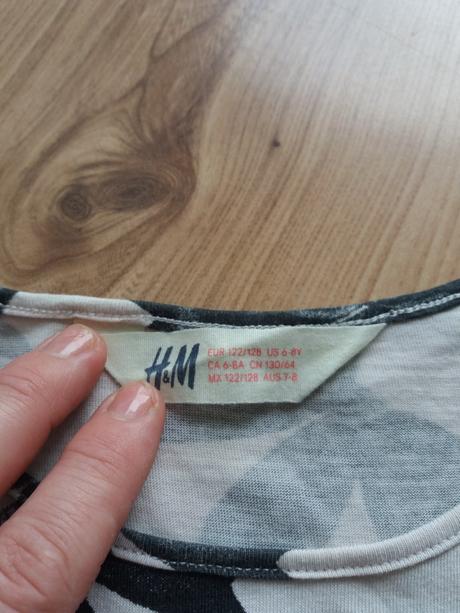 Dievčenské šaty h&m č.122/128, h&m,122