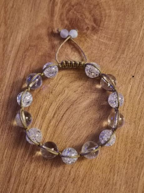 Krištáľ náramok kris, 