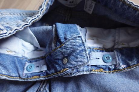 Riflové kraťasky h&m loose fit, h&m,146