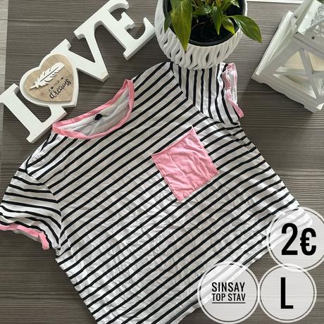 Crop tričko, sinsay,l