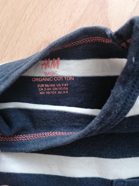 Tričko krátky rukáv 104, h&m,104