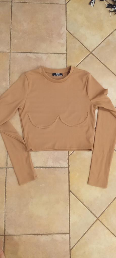 Crop top bershka, bershka,l