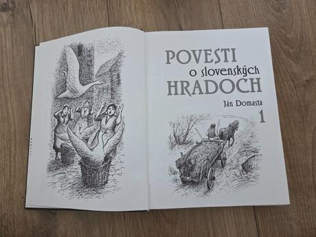 Povesti o slovenských hradoch 1 jemne opotrebovan,