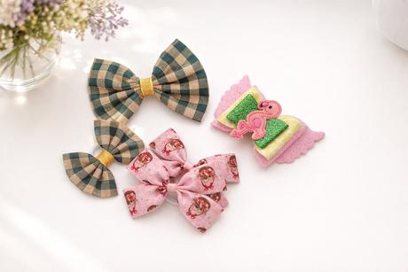 Balíčky mašiel na gumičke/štipce, 