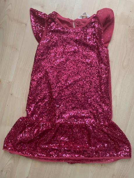 Trblietavé šaty 7-8 rokov, h&m,128
