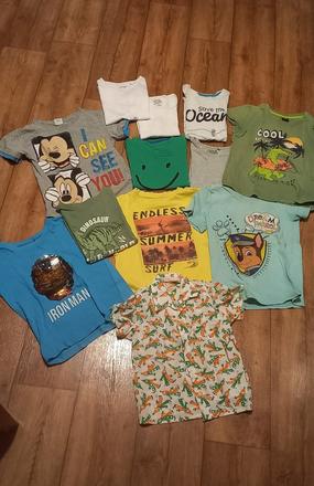 Tričká 110 6 ks plus 5 ks gratis,1 kosela, f&f,110