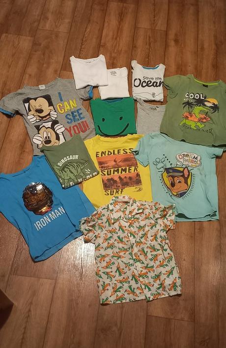 Tričká 110 6 ks plus 5 ks gratis,1 kosela, f&f,110