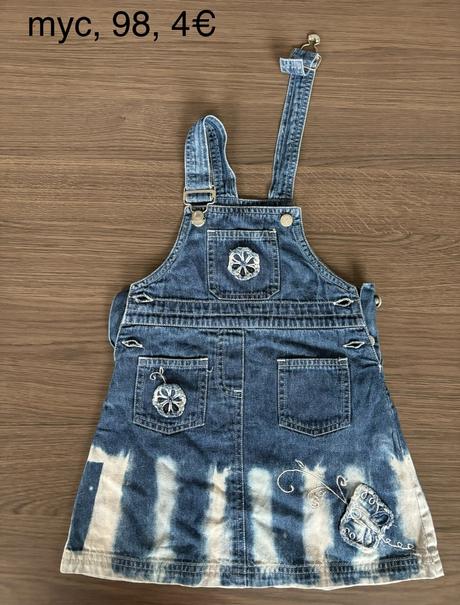 Riflová sukňa na traky, 98