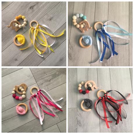 Farebný set hrkaliek a hryzatka, 