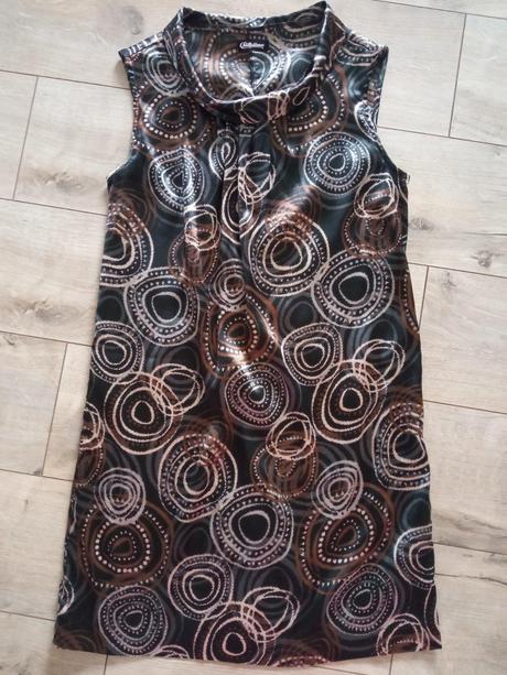 Dámske vzorované šaty bez rukávov chillytime (40), m