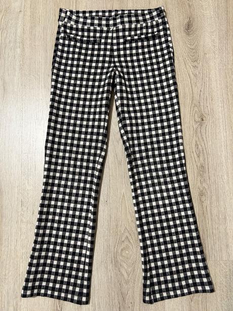 Kockové zvonové legíny, zara,152