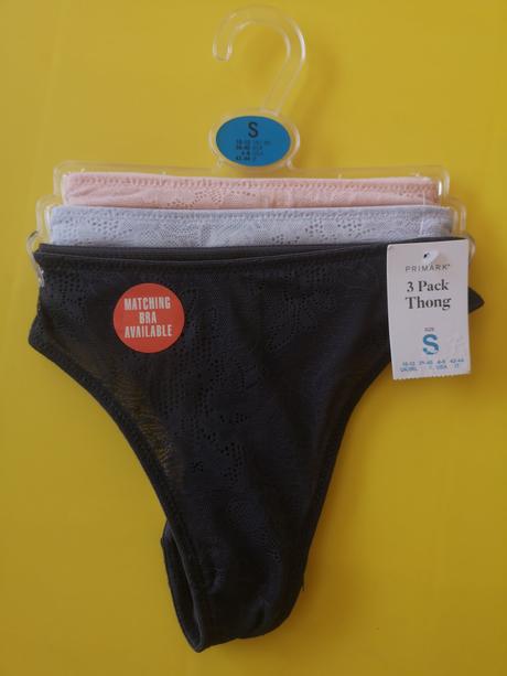 Primark dámske nohavičky 3ks veľkosť s, primark,s