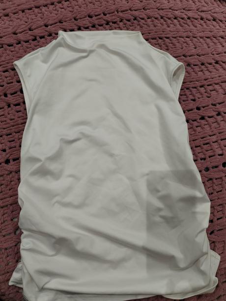 Biele tričko so stojacikom, xl