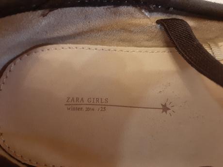 Kožené baleríny zn. zara, veľ. 25, zara,25