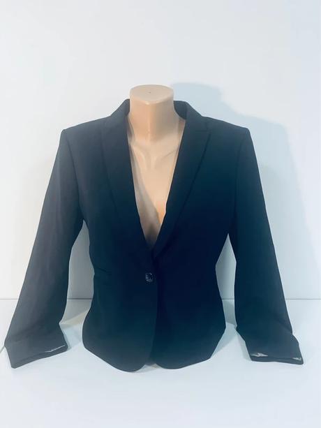 Elegantné čierne sako h&m  výborný stav, h&m,42