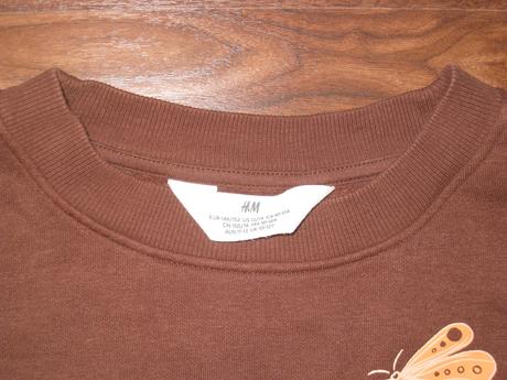 Hnedá mikina h&m, h&m,146